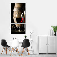 Cabernet Multi Panel Canvas Wall Art