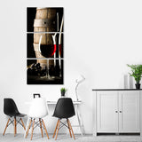 Cabernet Multi Panel Canvas Wall Art