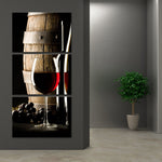 Cabernet Multi Panel Canvas Wall Art