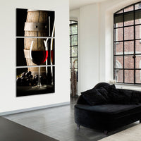 Cabernet Multi Panel Canvas Wall Art
