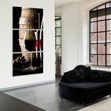 Cabernet Multi Panel Canvas Wall Art
