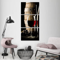 Cabernet Multi Panel Canvas Wall Art