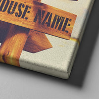 Custom Personalized Direction of Love Canvas Set