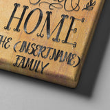 Custom Personalized Home Sweet Home Canvas Set