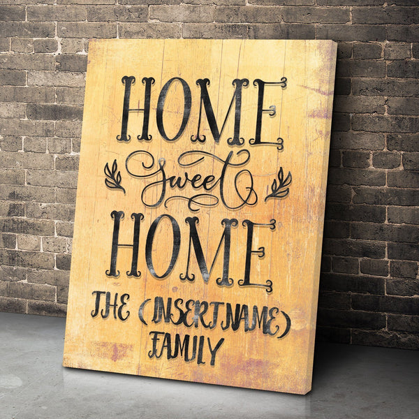 Custom Personalized Home Sweet Home Canvas Set
