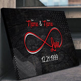 Custom Personalized Infinite Love Canvas Set