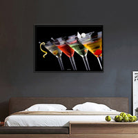 Martini Fusion Multi Panel Canvas Wall Art