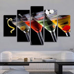 Martini Fusion Multi Panel Canvas Wall Art