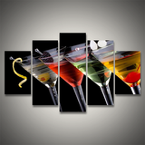 Martini Fusion Multi Panel Canvas Wall Art